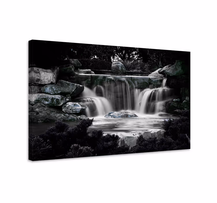 Dipinto di paesaggio cascate sereni e fluttuanti - TenStickers
