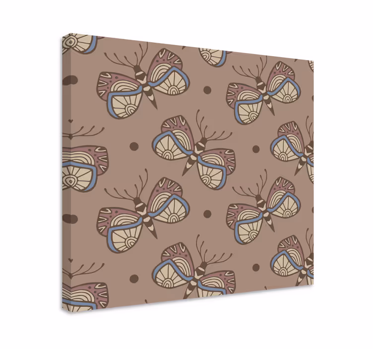 Dipinto con farfalle motivo di farfalle intricate - TenStickers