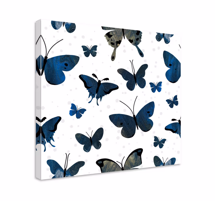 Dipinto con farfalle motivi di farfalle diversi - TenStickers