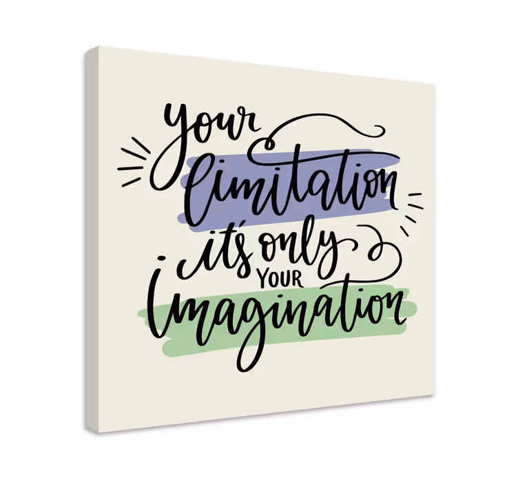 Dipinto con frase le limitazioni ispirano creatività - TenStickers