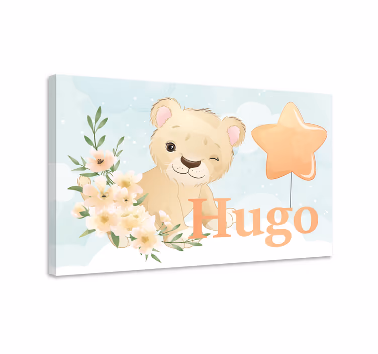 Quadri cameretta neonato personaggio leone carino - TenStickers