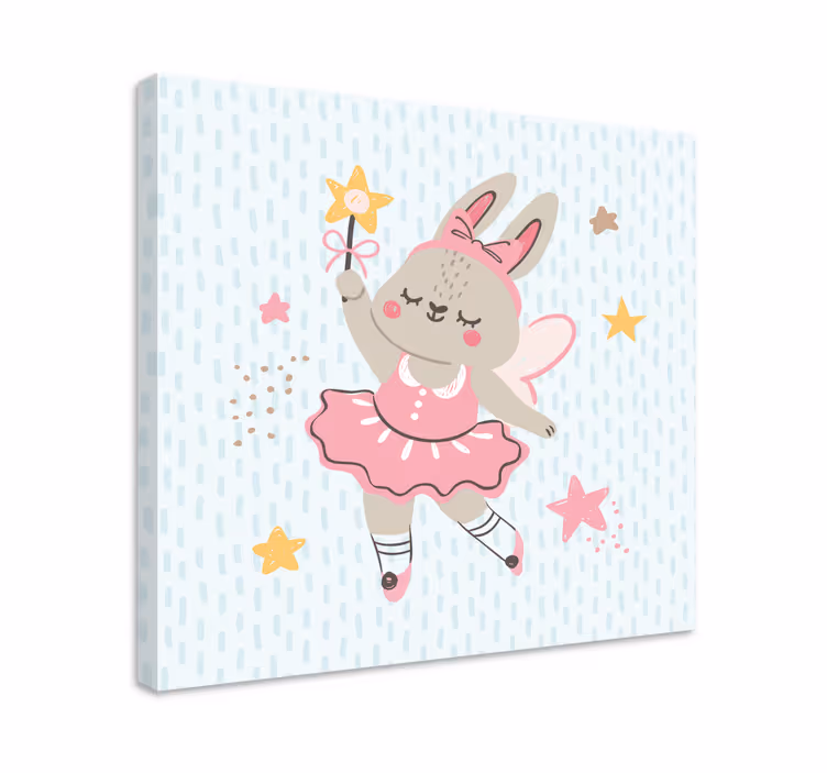 Dipinto di persona coniglietto balletto fatato - TenStickers