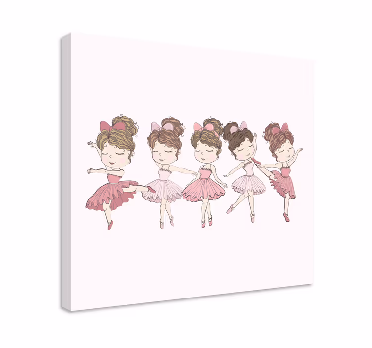 Cornice quadro per bambini ballerine di balletto - TenStickers