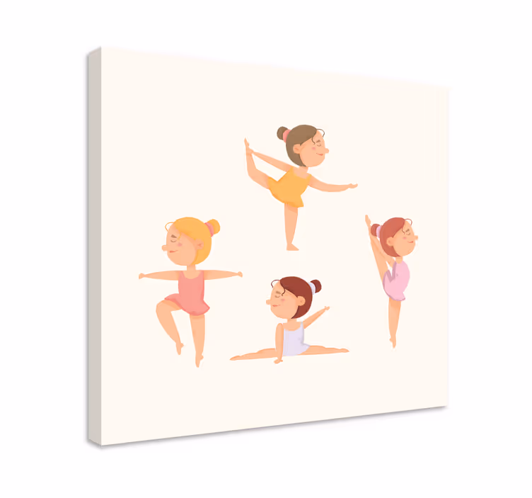 Cornice quadro per bambini ballerine danzanti - TenStickers