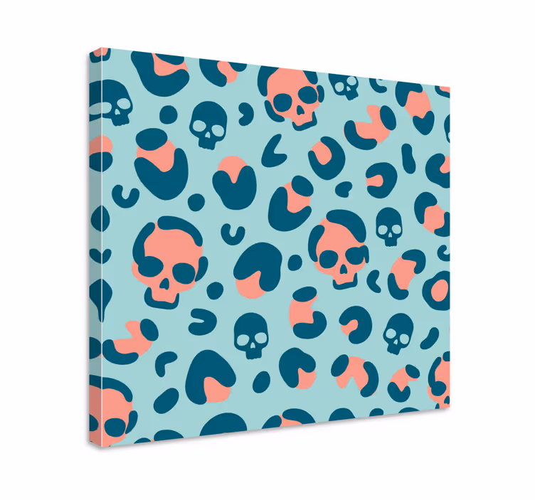 Dipinto con testo design a motivo teschio - TenStickers
