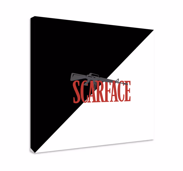 Quadro videogioco logo pistola scarface - TenStickers