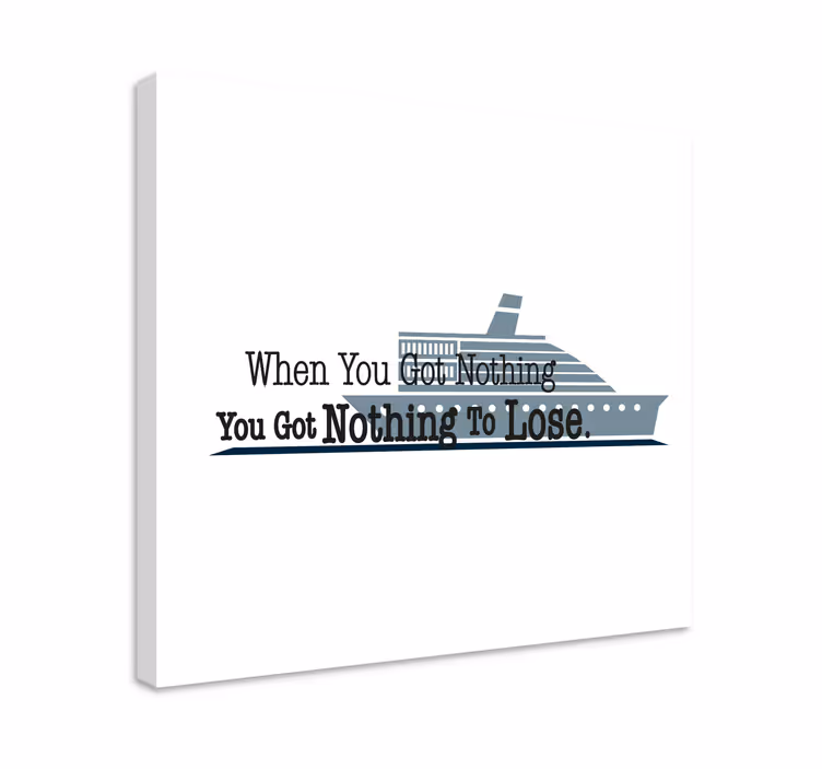 Dipinto con frase detto nautico ispiratore - TenStickers