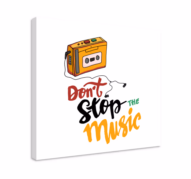 Dipinto musicale progettazione di cassette - TenStickers