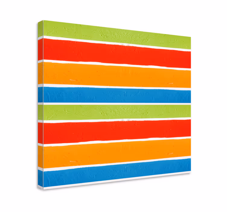 Dipinto buddha a strisce multicolori - TenStickers