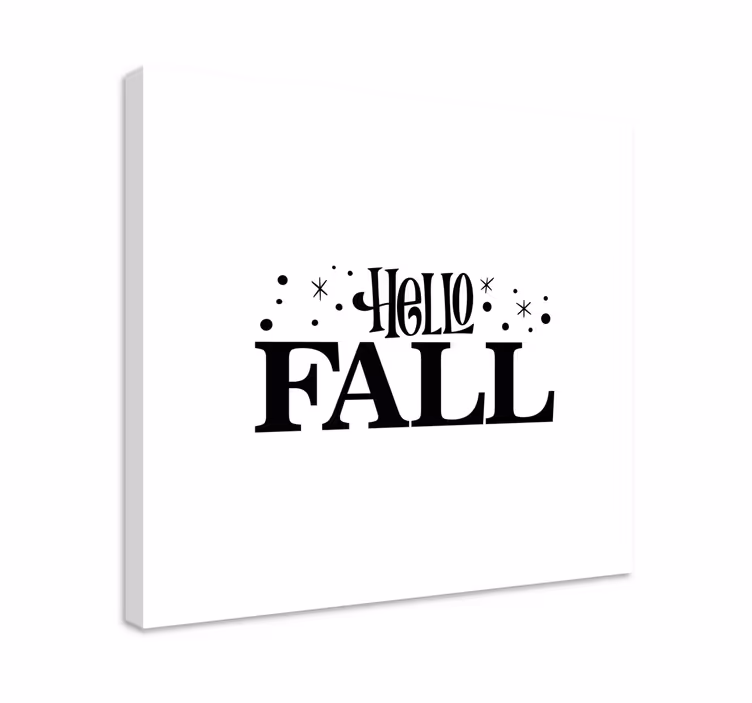 Dipinto con frase saluto d'autunno - TenStickers