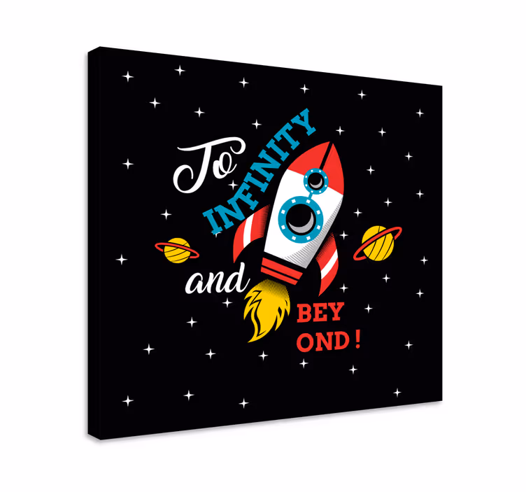 Dipinto con dinosauri avventura spaziale - TenStickers