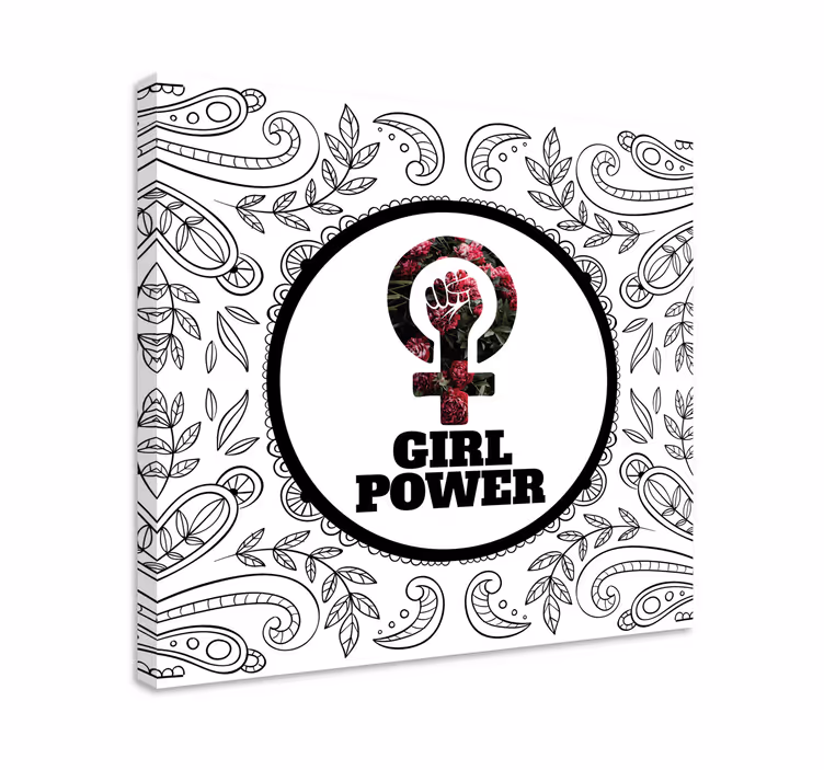 Dipinto con frase simbolo del potere femminile - TenStickers