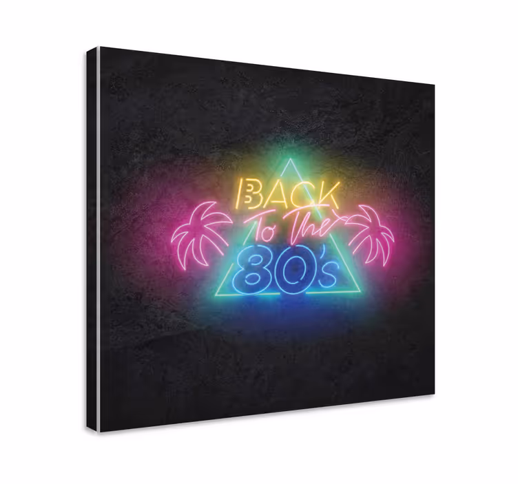 Dipinto con frase neon retro frase - TenStickers