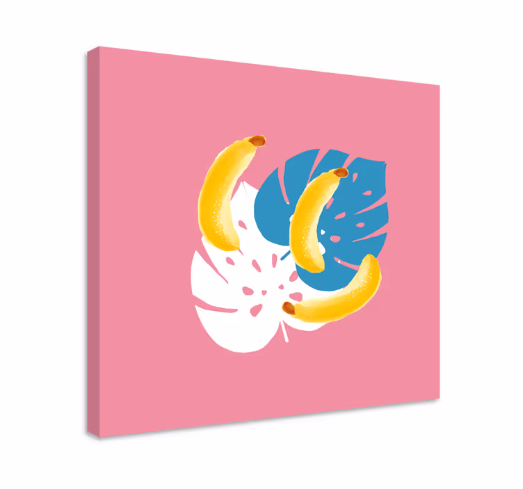 Dipinto con frutta e natura morta banane tropicali - TenStickers