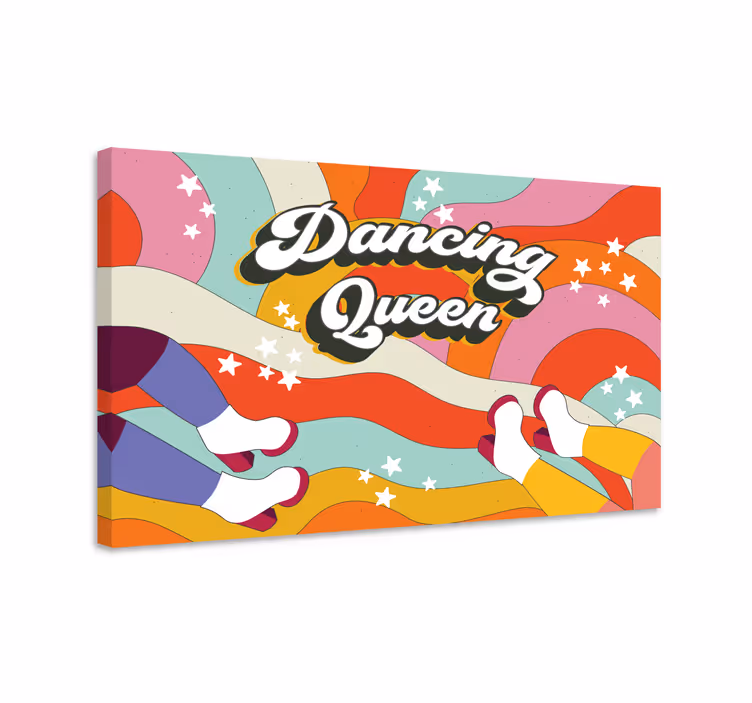 Dipinto nordico movimento di piedi danzerini - TenStickers