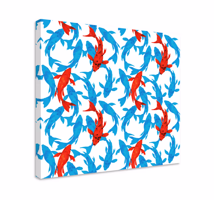 Dipinto moderno design di pesci colorati - TenStickers