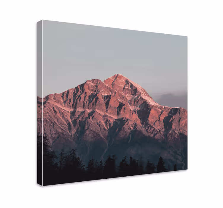 Dipinto di paesaggio vette montane maestose - TenStickers