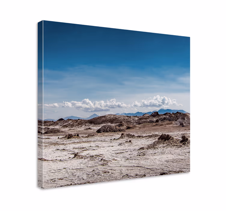 Dipinto di paesaggio vasto terreno roccioso - TenStickers