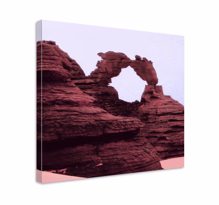 Dipinto di paesaggio arco di roccia naturale - TenStickers