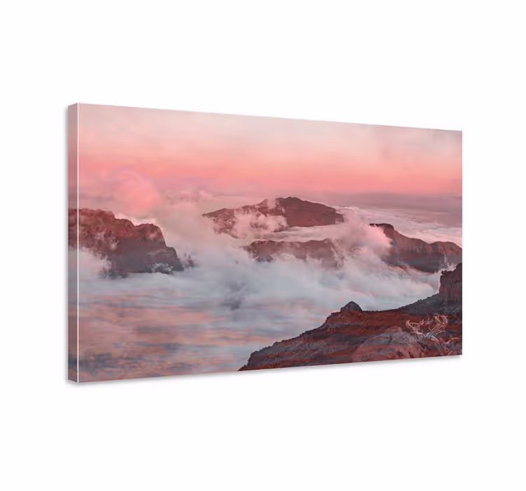 Dipinto di paesaggio scenari montani da sogno - TenStickers