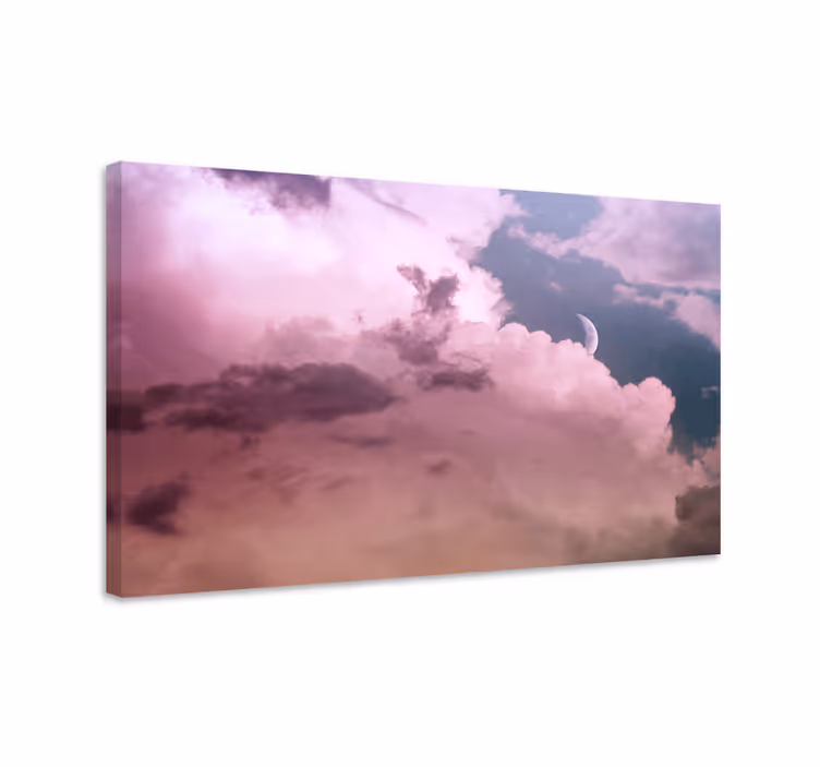 Dipinto di paesaggio notte nuvolosa da sogno - TenStickers