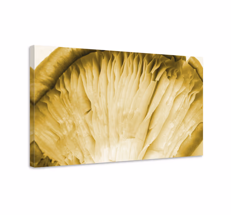 Dipinto con fiori e piante lamelle di fungo - TenStickers