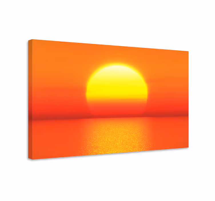 Dipinto di paesaggio crepuscolo sulle maree - TenStickers