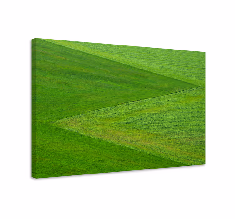 Dipinto di paesaggio terreno verde lussureggiante - TenStickers