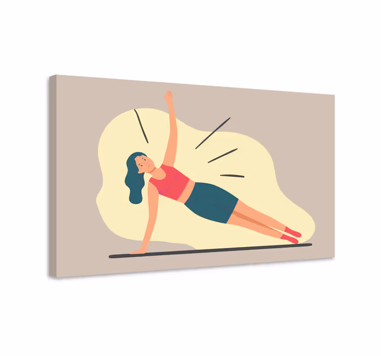 Quadri sportivi posa fitness - TenStickers