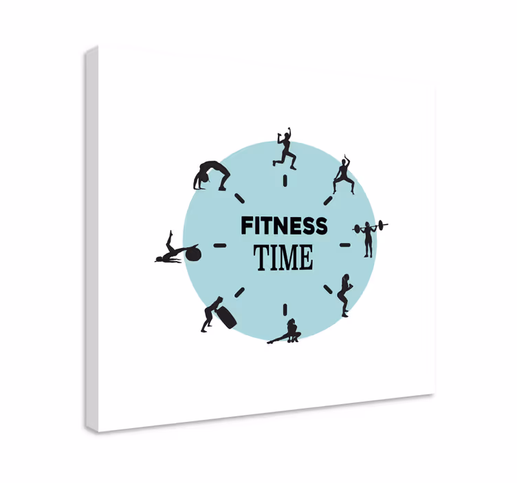 Quadri sportivi orologio del fitness - TenStickers