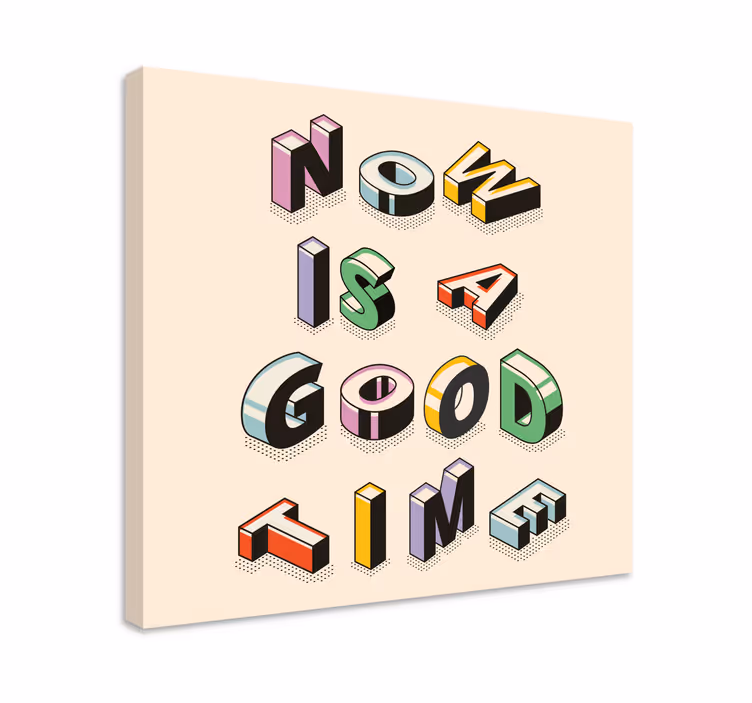 Dipinto con frase arte testuale motivazionale - TenStickers