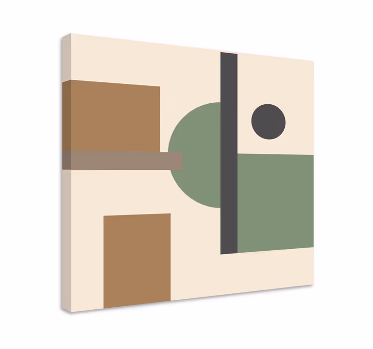 Dipinto moderno forme geometriche concettuali - TenStickers