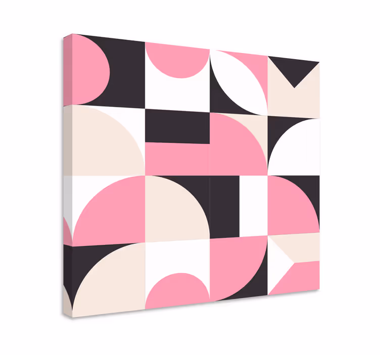Dipinto geometrico modello di blocchi circolari - TenStickers