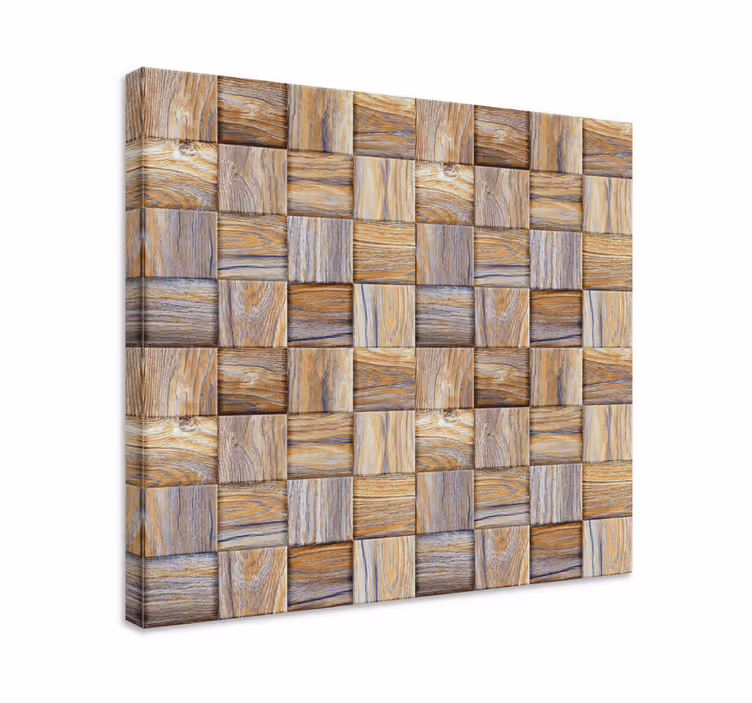 Cornice quadro ornamentale blocchi di legno rustico - TenStickers