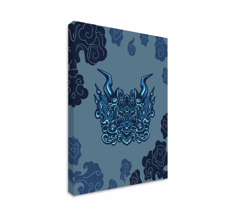 Dipinto mandala ispirato al drago - TenStickers