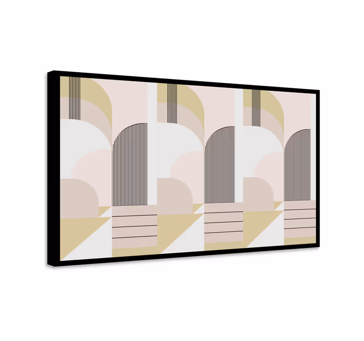 Dipinto moderno archi geometrici astratti - TenStickers