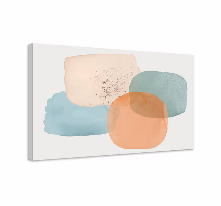 Dipinto moderno composizione di forme morbide - TenStickers