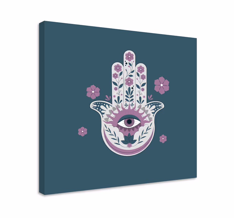 Dipinto buddha mano con occhio - TenStickers