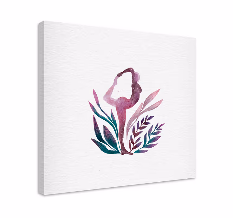 Dipinto ballerina silhouette di balletto elegante - TenStickers