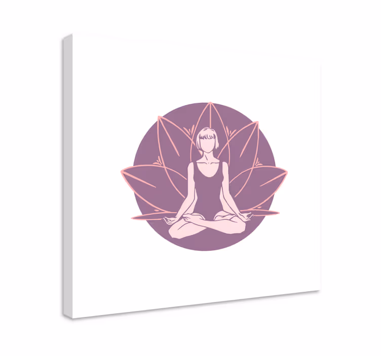 Dipinto zen posizione di serenità - TenStickers