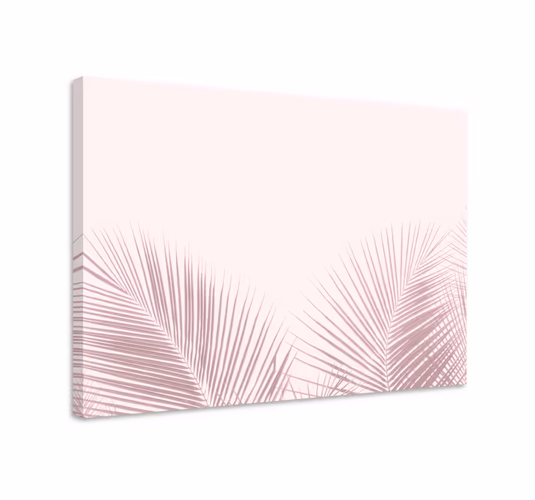 Dipinto con fiori e piante foglie di palma eleganti - TenStickers