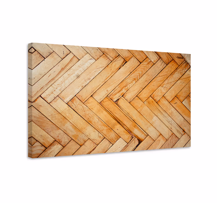 Cornice quadro ornamentale a motivo legno a spina di pesce - TenStickers