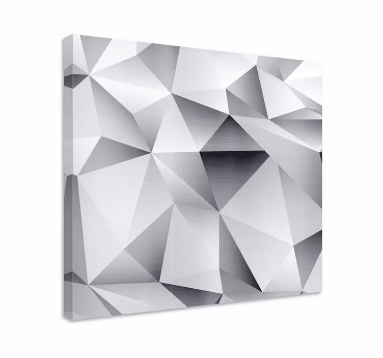 Dipinto geometrico struttura facettata astratta - TenStickers