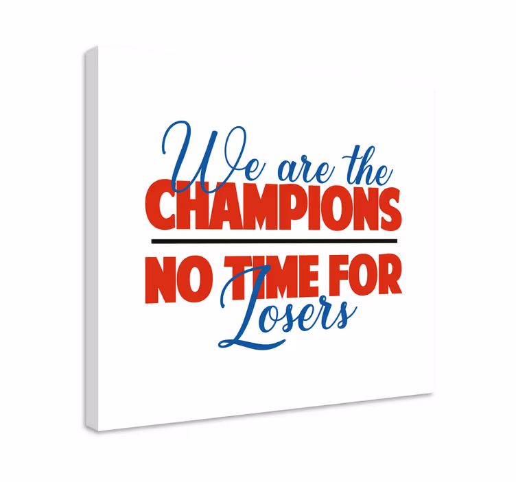 Dipinto con frase spirito di squadra vincente - TenStickers