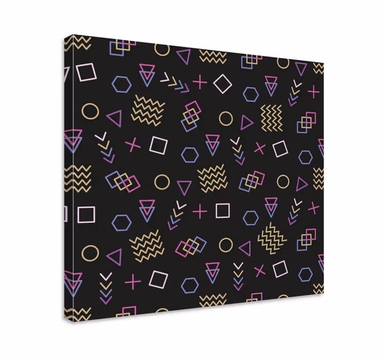 Dipinto geometrico motivo forme geometriche - TenStickers