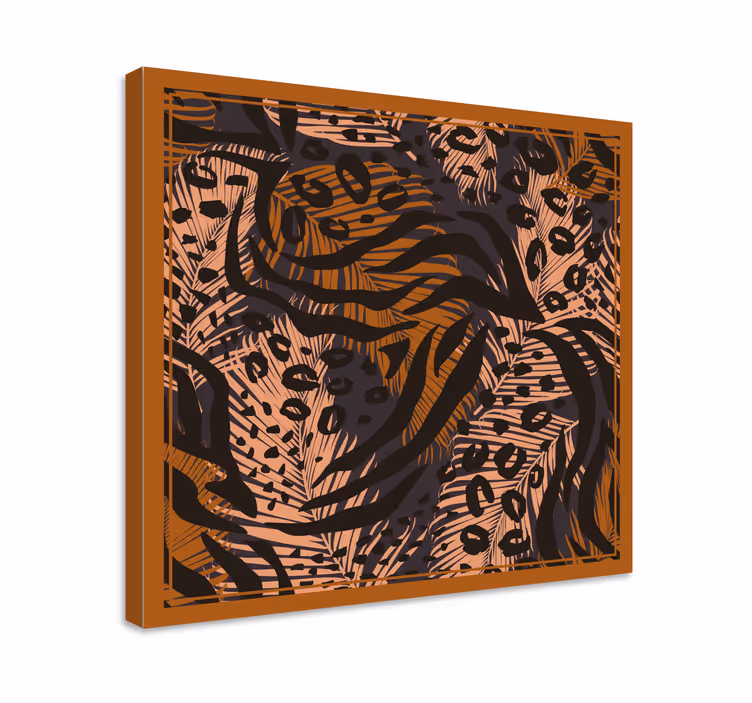 Cornice quadro con animali e insetti motivi leopardati - TenStickers