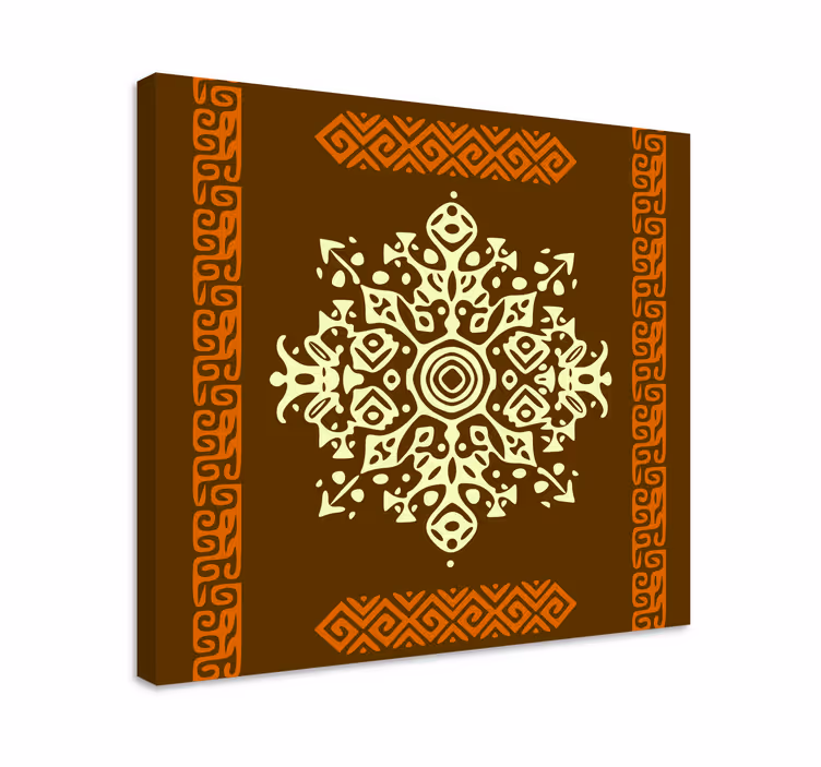 Cornice quadro ornamentale motivo geometrico intricato - TenStickers