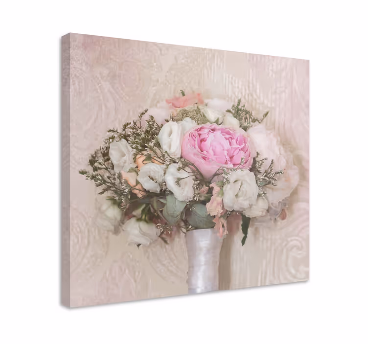 Dipinto con fiori e piante bouquet floreali morbidi - TenStickers
