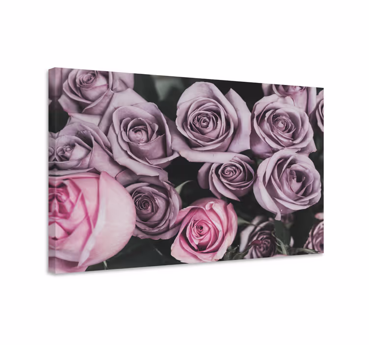 Dipinto con fiori e piante bouquet di rose - TenStickers