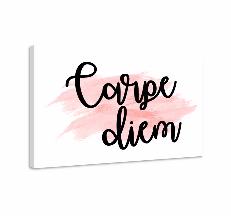 Dipinto con frase cogli l'attimo ispirazione - TenStickers